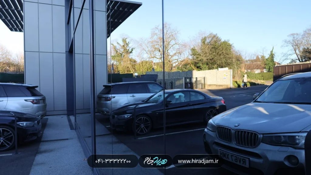 شیشه رفلکس نقره ای 